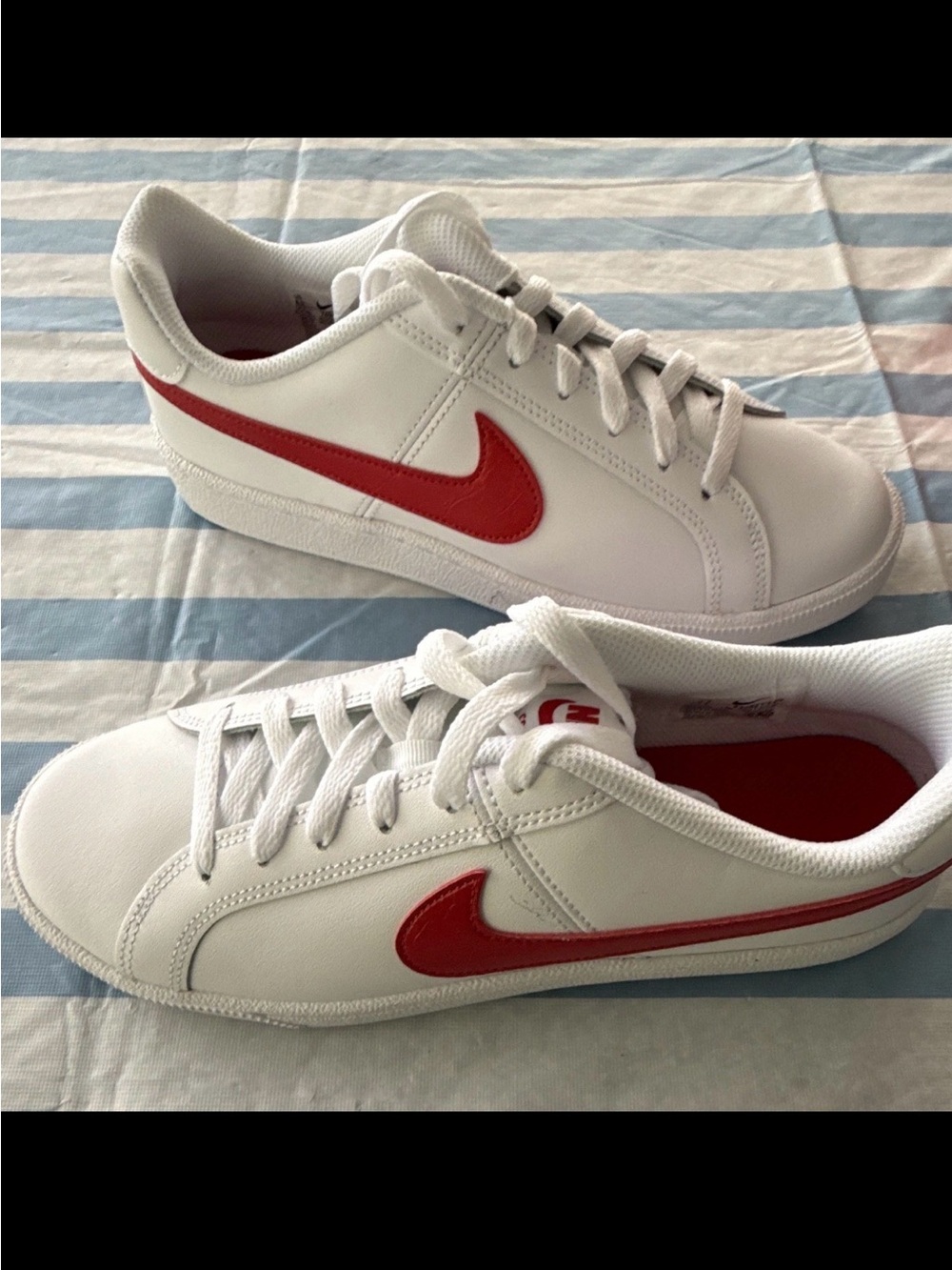 Nike Court Royale Sneakers White / University Red Womens 8.5 / Mens 7
